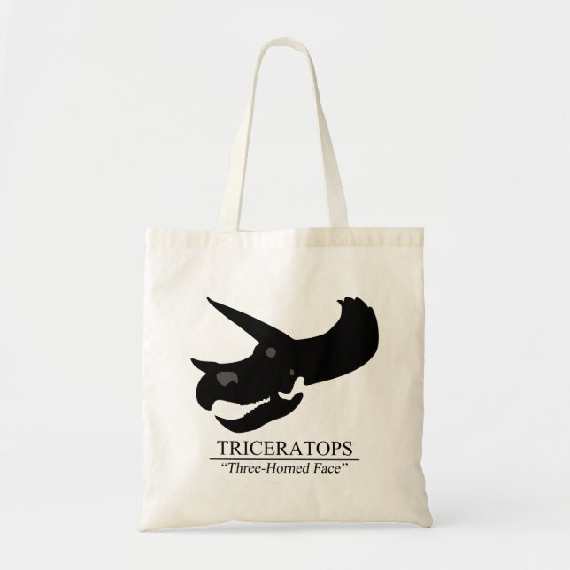 Tote Bag Tricératops Skull (Devant)