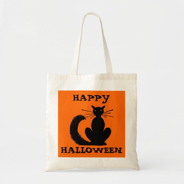 Tote Bag Trick or Treat-Cat (Devant)