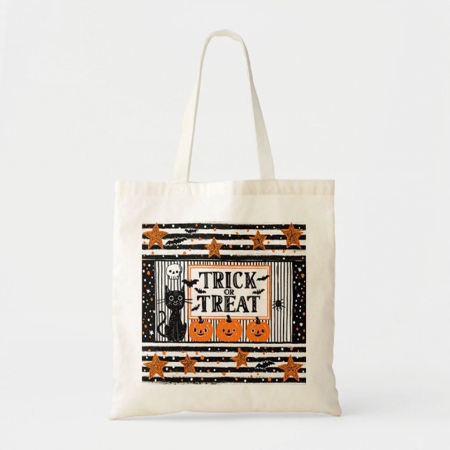 Tote Bag Trick or Treat d'Halloween (Devant)