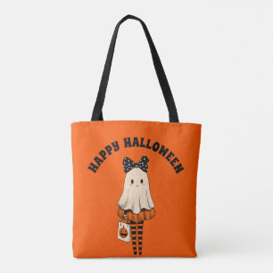 Tote Bag Trick or Treat Éffrayant Cute Ghost Happy Hallowee