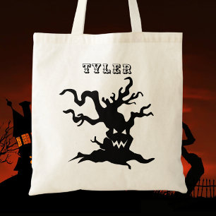 Tote Bag Trick Or Treat Halloween Moderne Épouvantable Scri