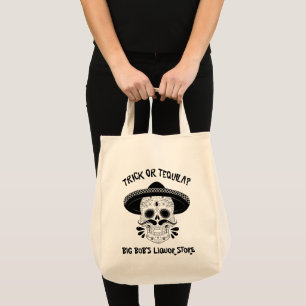 Tote Bag Trick ou Tequila Crâne à sucre Halloween Promo