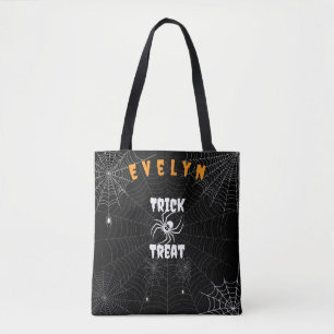 Tote Bag Trick ou traitement personnalisé Éffrayant Spider