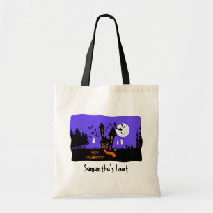 Tote Bag "Trick ou Traitements" Halloween Loot Bag