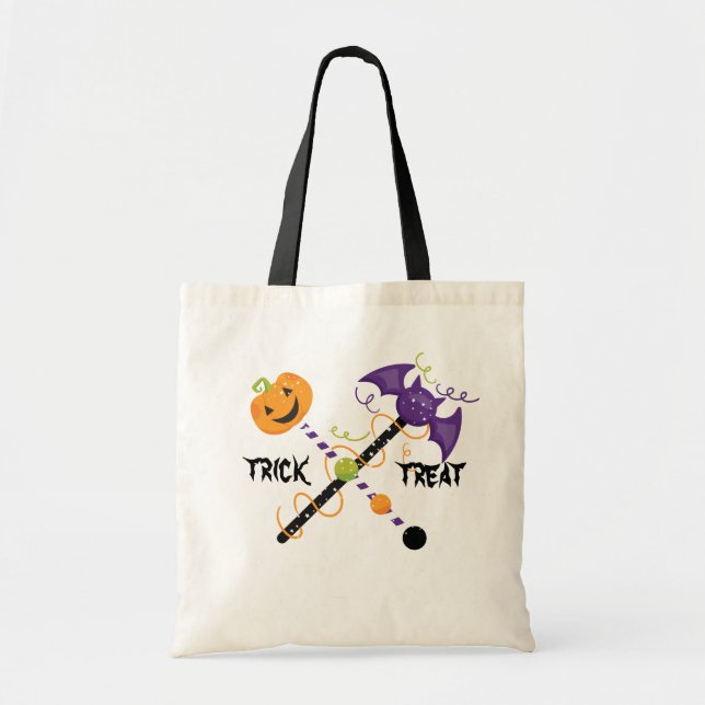 Tote Bag Trick ou traiter Halloween Dessin Wands (Devant)
