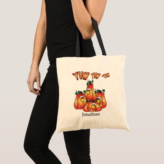 Tote Bag Trick ou Treat 🎃 Citrouilles (Devant (produit))
