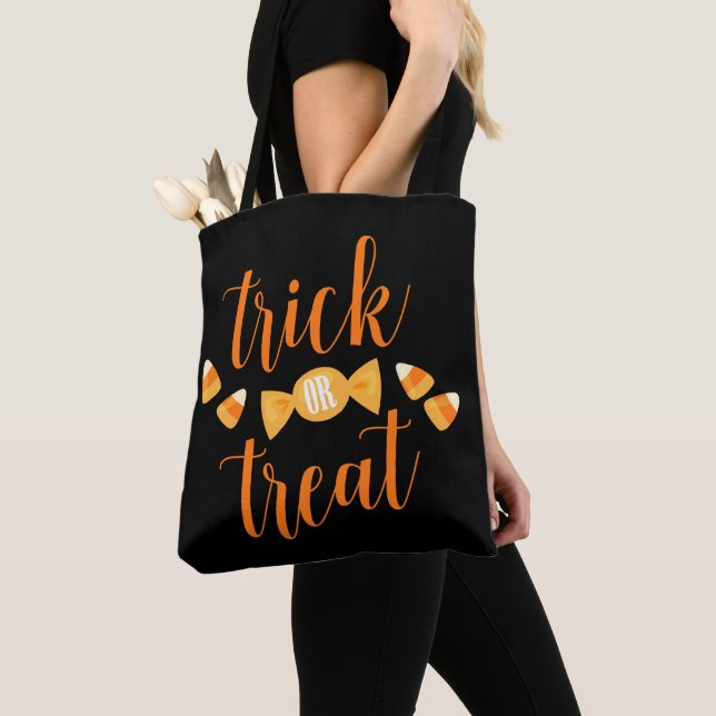 Tote Bag Trick ou Treat Halloween (De près)