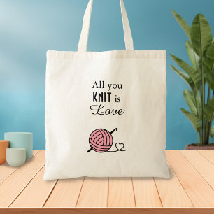 Tote Bag Tricot Crocheting Fil - Tout ce que vous Knit est