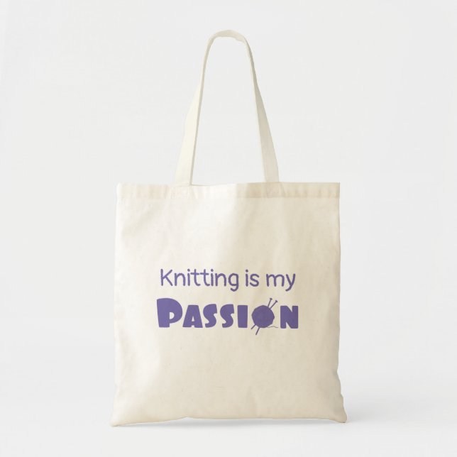 Tote Bag Tricot est ma passion (Devant)