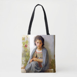 Tote Bag Tricot fille, Bouguereau