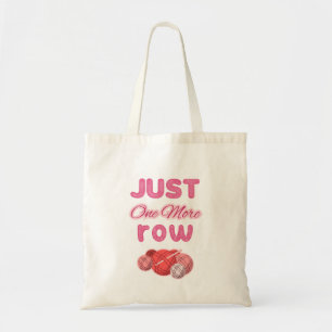 Tote Bag Tricot Rose Juste Une Rangée De Plus