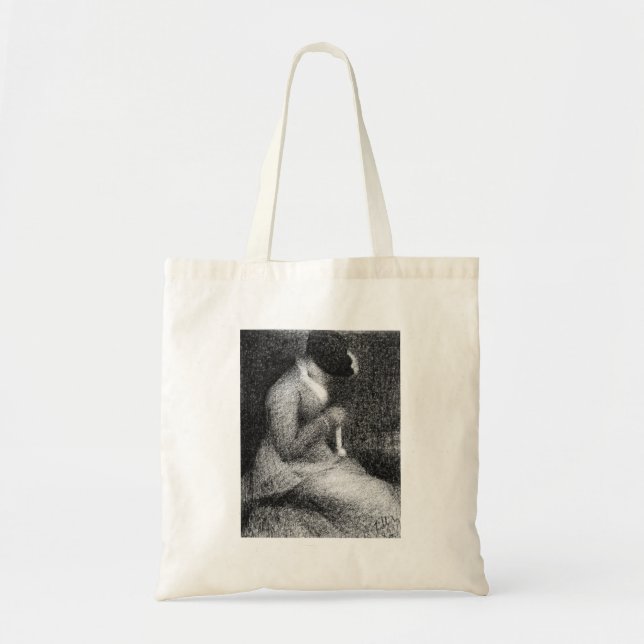 Tote Bag Tricotage par Georges Seurat (Devant)