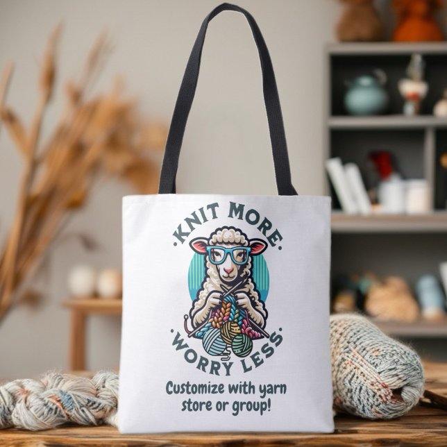 Tote Bag Tricotez Plus (Discover the perfect project bags and tote bags for crafters, knitters, and crocheters! )