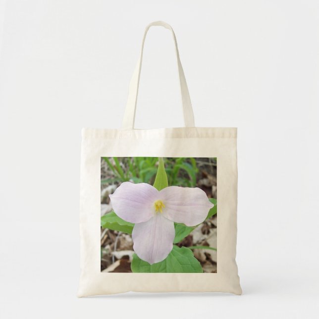 Tote Bag Trillium rose (Devant)