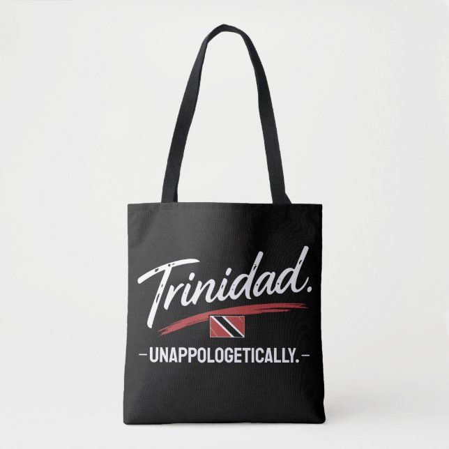Tote Bag Trinidad Fièrement et sans excuses Pride TEXTE BLA (Devant)