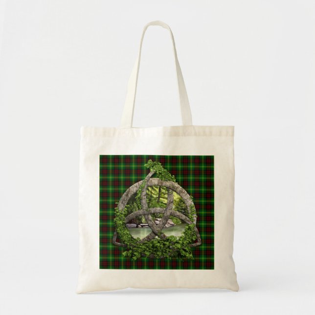 Tote Bag Trinité de Celtic de tartan de Martin de clan (Devant)