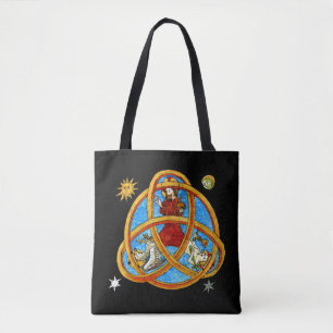 Tote Bag Trinité médiévale Dieu, Jésus et Saint-Esprit