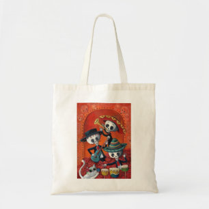 Tote Bag Trio de mariachi de Dia de Los Muertos Skeleton