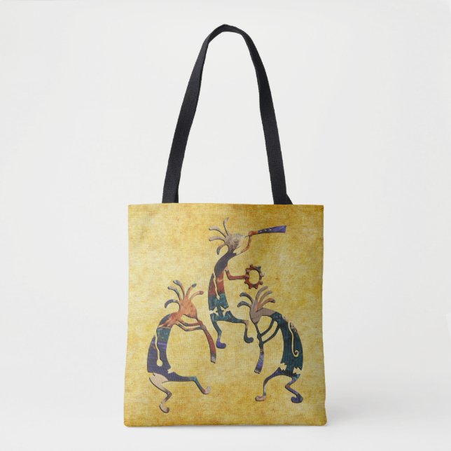 Tote Bag Trio de musicien de KOKOPELLI + vos idées (Devant)