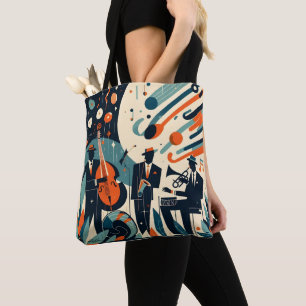 Tote Bag Trio du Jazz Age du milieu du XXe siècle