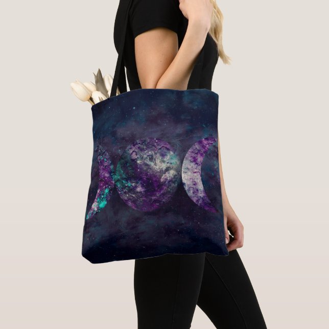 Tote Bag Triple Déesse Lunaire Univers Lunaire (De près)