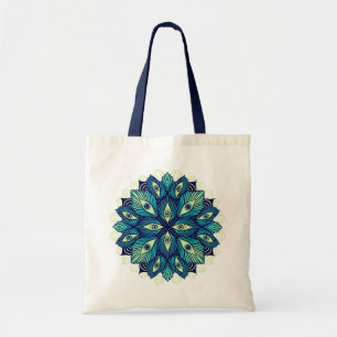 Tote Bag Trippy Psychedelic Eyes Floral Art - Surreal Eyes