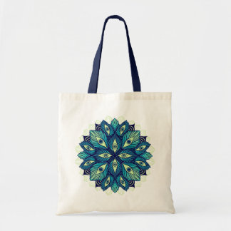 Tote Bag Trippy Psychedelic Eyes Floral Art - Surreal Eyes