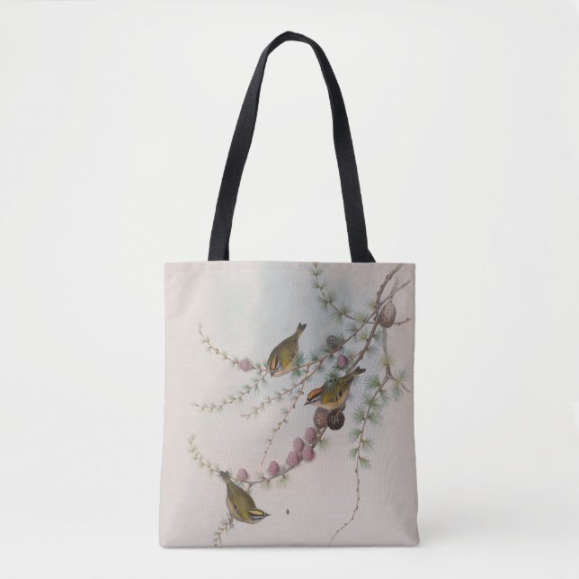 Tote Bag Troglodyte à couronne de feu par John Gould (Devant)