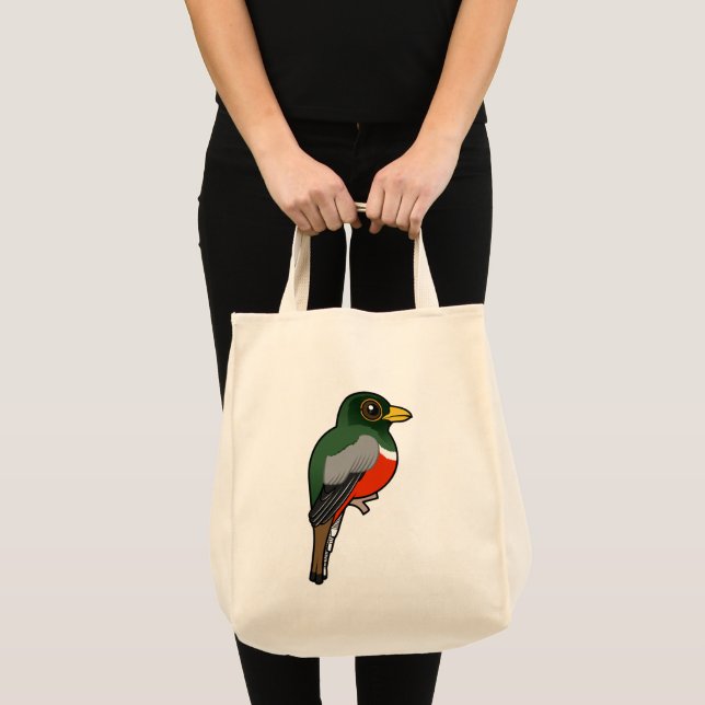 Tote Bag Trogon élégant et Birdorable (Devant (produit))