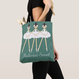 Tote Bag Trois Ballerinas mignonnes, Robes blanches