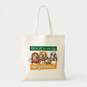 Tote Bag Trois Bulldogs en costumes