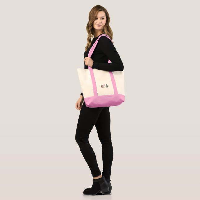 Tote Bag Trois chats de Noël (Devant (modèle))