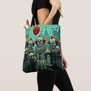 Tote Bag Trois Clowns Déplaisants Crâne conception de la pe