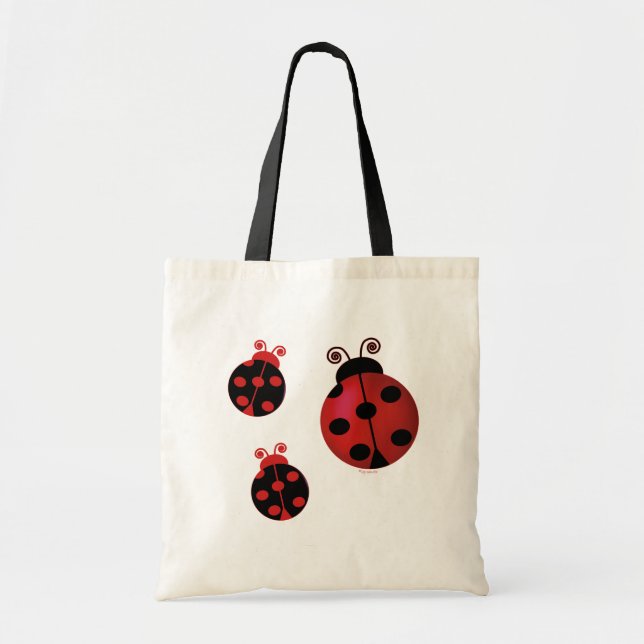 Tote Bag Trois coccinelles (Devant)