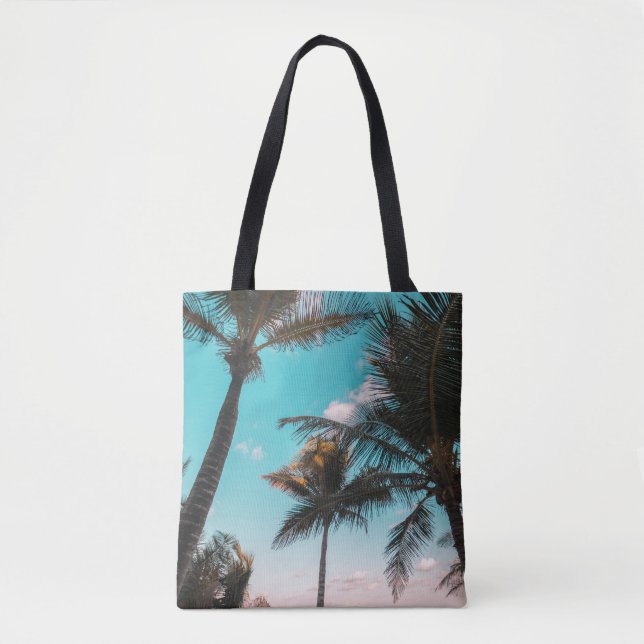 Tote Bag Trois cocotiers en bord de mer (Devant)