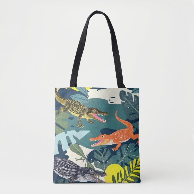 Tote Bag Trois crocodiles (Devant)