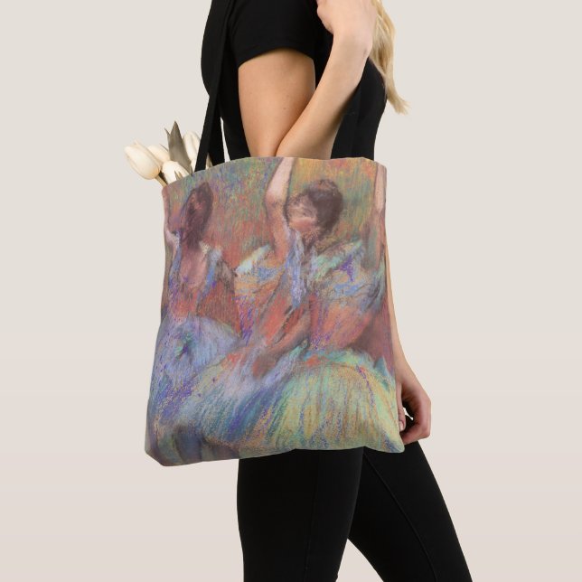 Tote Bag Trois Danseuses d'Edgar Degas, Art de ballet vinta (De près)