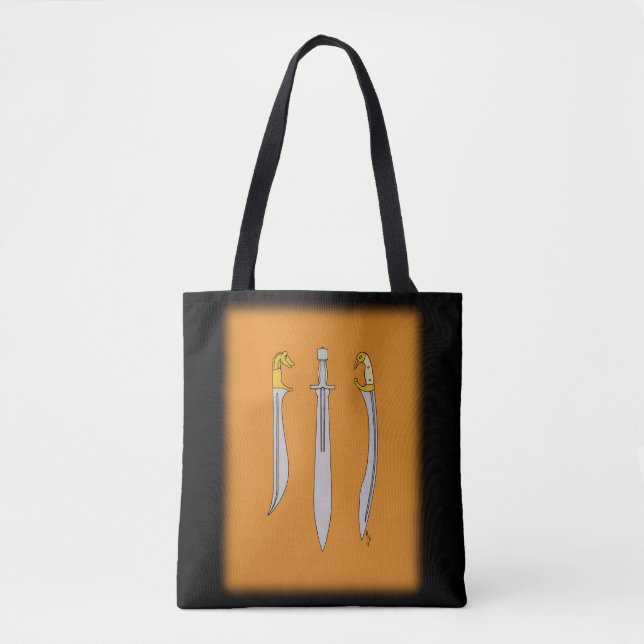 Tote Bag Trois épées grecques antiques (Devant)