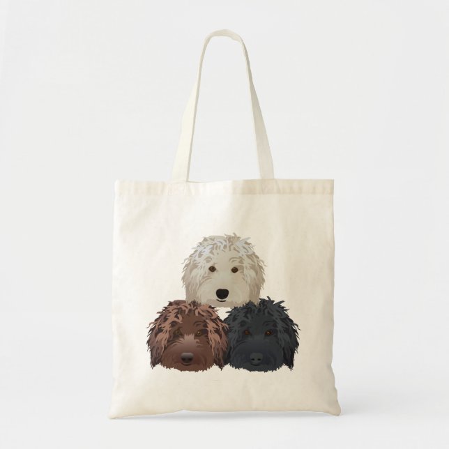 Tote Bag Trois Labradoodles (Devant)