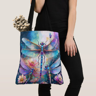 Tote Bag Trois libellules en aquarelle