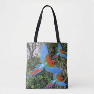 Tote Bag Trois Macaws volants