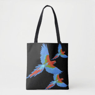 Tote Bag Trois Macaws volants