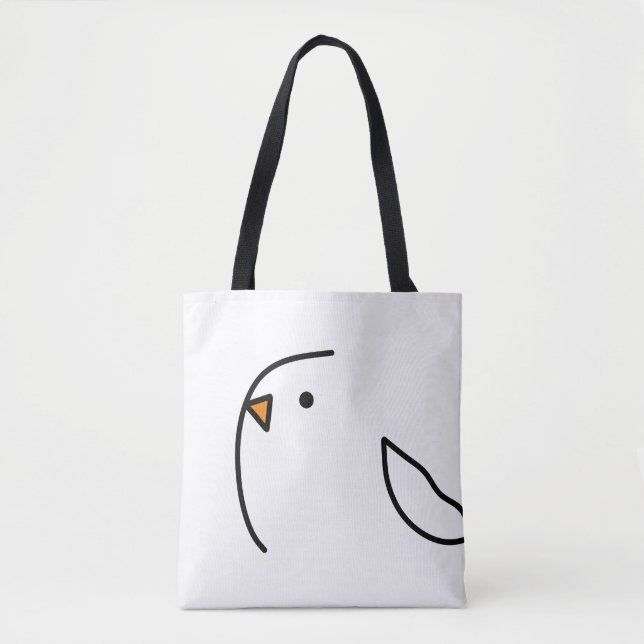 Tote Bag Trois oiseaux sur le fil (Devant)