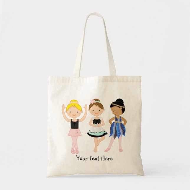 Tote Bag Trois petites ballerines (Devant)