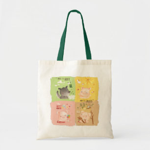 Tote Bag Trois petits cochons et gros loup
