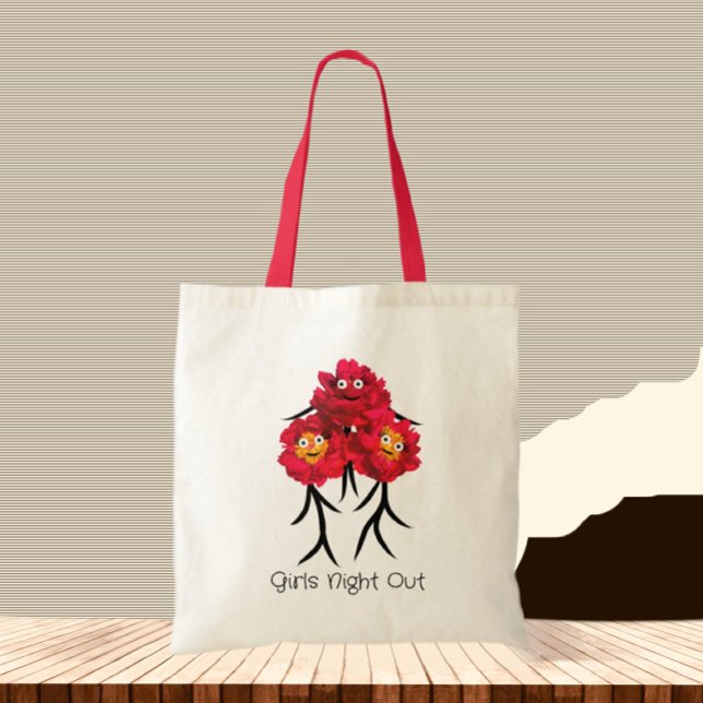 Tote Bag Trois pivoines (Créateur téléchargé)