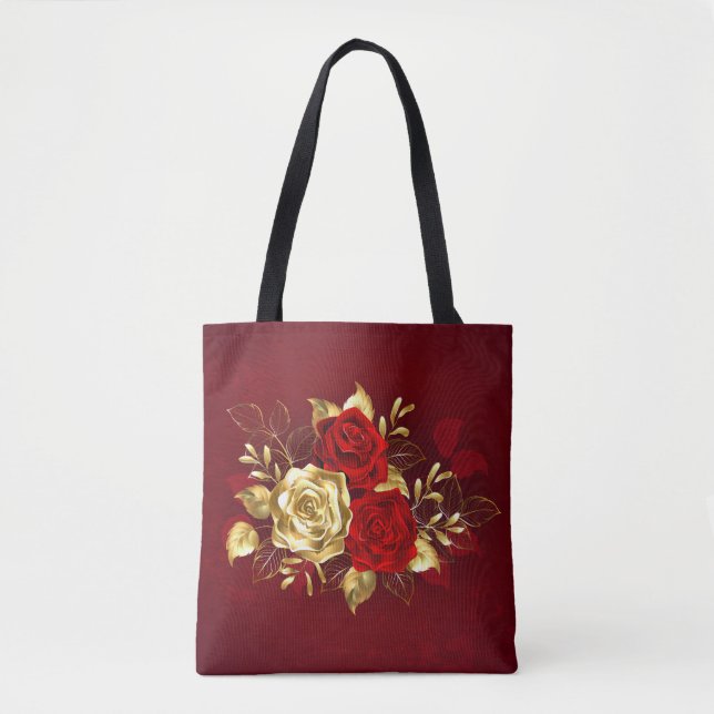 Tote Bag Trois Roses de bijoux (Devant)
