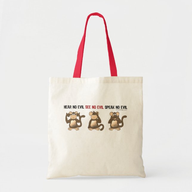 Tote Bag Trois singes sages (Devant)