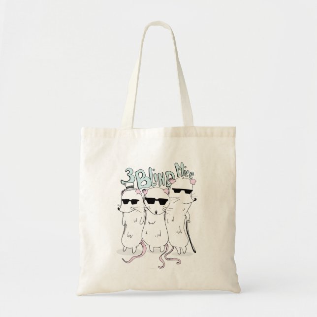 Tote Bag trois souris aveugles (Devant)