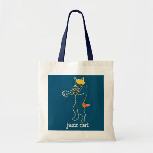 Tote Bag Trompette Chat Jazz Chat Trumpeter Chat Trumpeter 